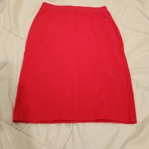 Pink Jersey pencil skirt